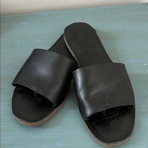 Madewell leather slides